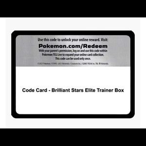 TCG Brilliant Stars Code Card